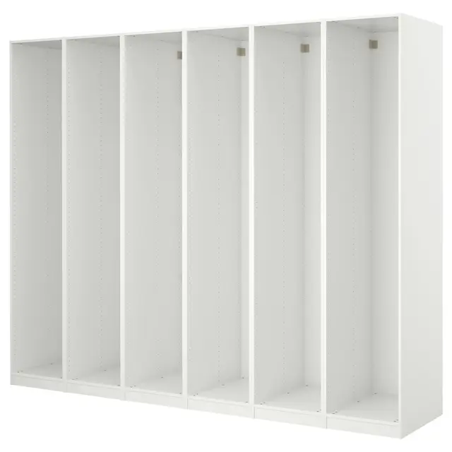 PAX 6 корпусів шаф - білий 300x58x236 см