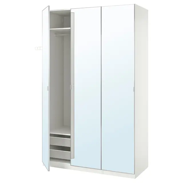 PAX / ÅHEIM Комбінація шафи - білий/дзеркало 150x60x236 см