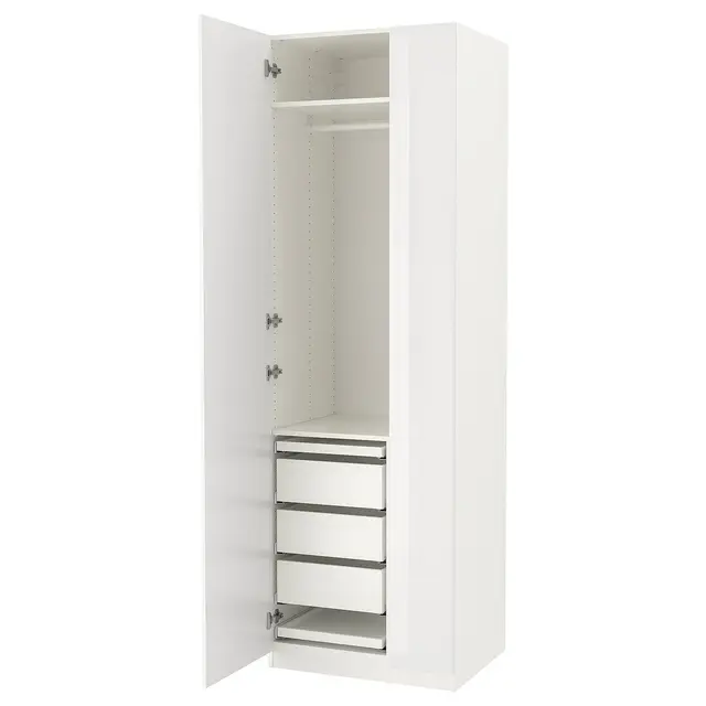 PAX / FARDAL Комбінація шафи - глянець/білий 75x60x236 см