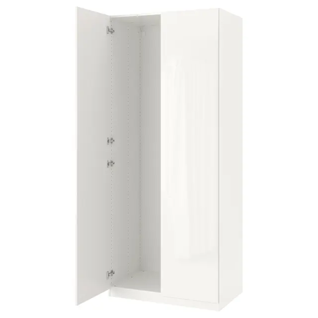 PAX / FARDAL Шафа/2 двері - білий/глянець/білий 100x60x236 см