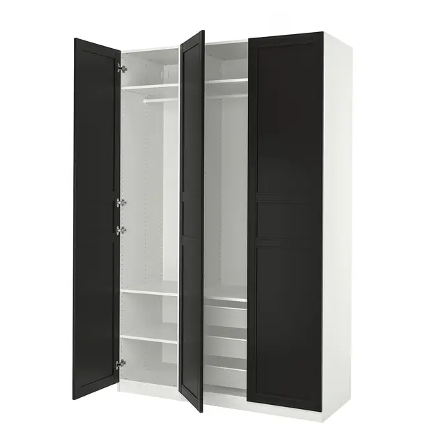 PAX / FLISBERGET Комбінація шафи - білий/антрацит 150x60x236 см