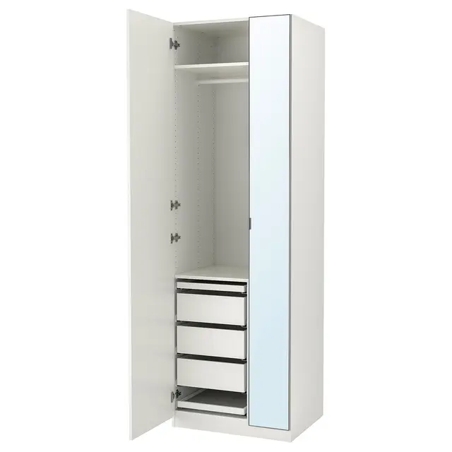 PAX / FORSAND/ÅHEIM Комбінація шафи - білий/дзеркало 75x60x236 см