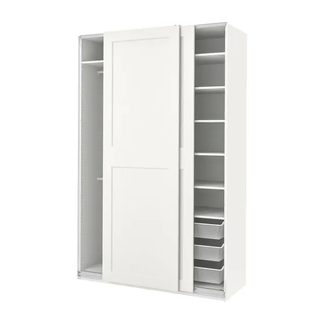 PAX / GRIMO Шафа - білий/білий 150x66x236 см