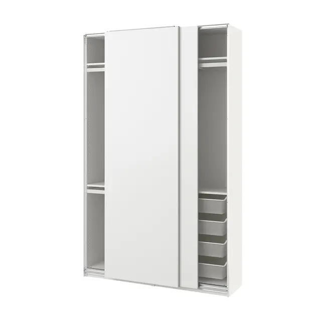 PAX / HASVIK Комбінація шафи - білий/білий 150x43x236 см