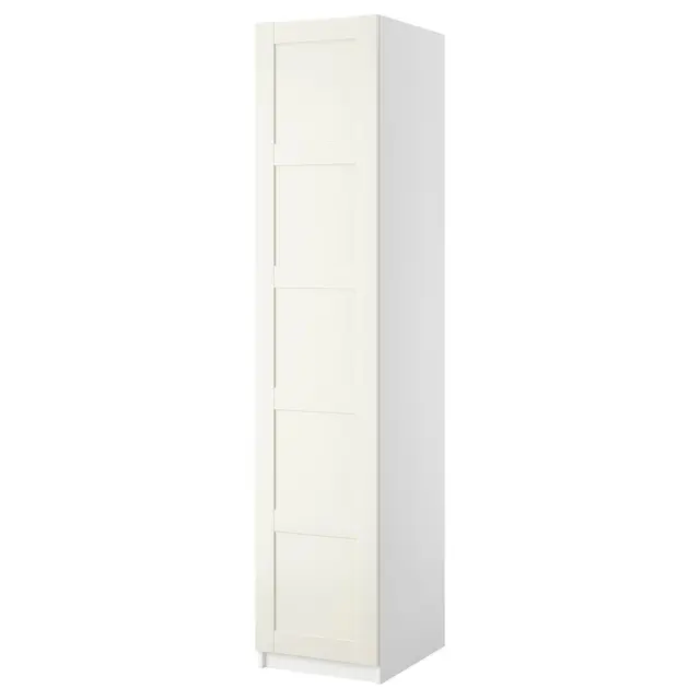 PAX Шафа і дверцята - білий/Bergsbo білий 50x60x236 см