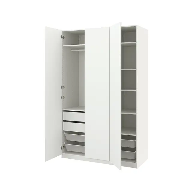 PAX / VIKANES Комбінація шафи - білий/білий 150x60x236 см