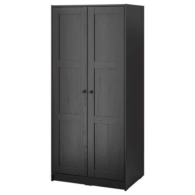RAKKESTAD Шафа/2 дверей - чорно-коричневий 79x176 см