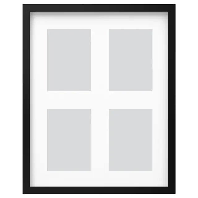 RÖDALM Рамка на 4 фотографії - чорний 40x50 см