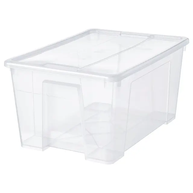 SAMLA Контейнер з кришкою - прозорий 57x39x28 см/45 л