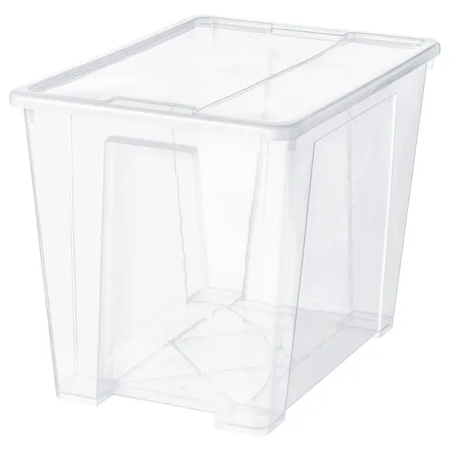 SAMLA Контейнер з кришкою - прозорий 57x39x42 см/65 л