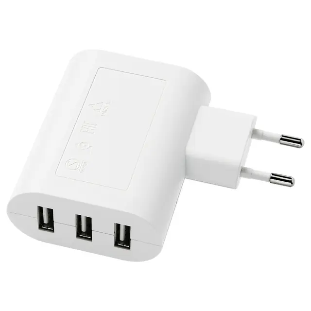 SMÅHAGEL USB-зарядний пристрій/ 3 порти - білий