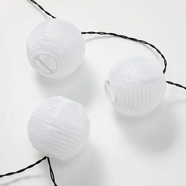 SOLVINDEN Гірлянда LED, 12 лампочок - на батарейках білий