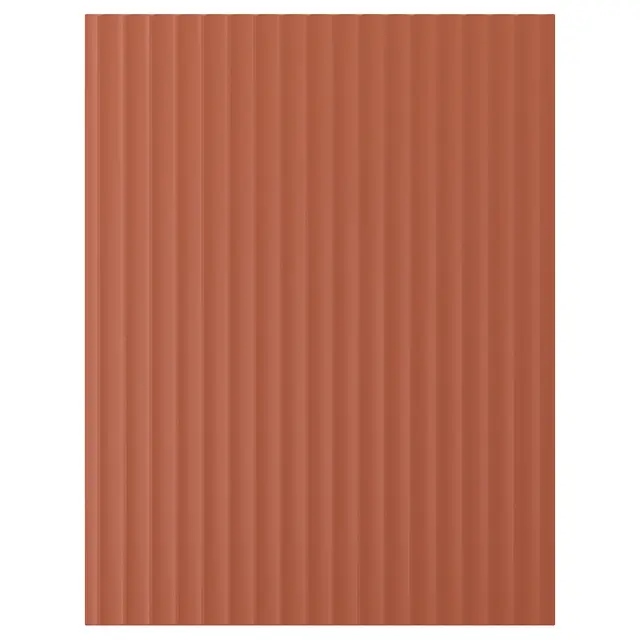 TERRSJÖ Накладна панель - червоно-коричневий хвиляста фактура 62x80 см