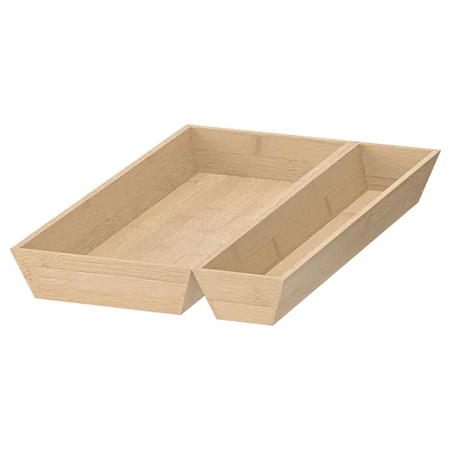 UPPDATERA Вкладка в шухляду, 2-елементний - бамбук 30x50 см