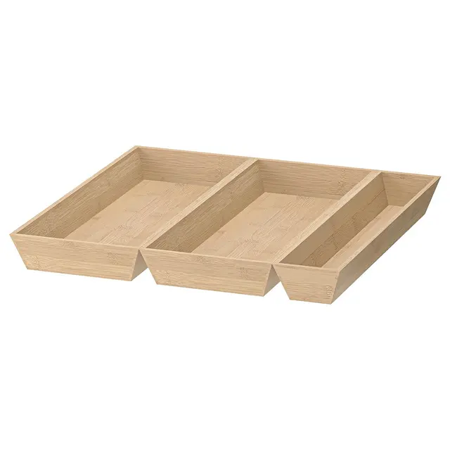 UPPDATERA Вкладка в шухляду, 3-елементний - бамбук 50x50 см