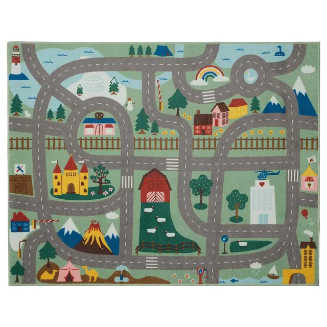 VALLABY Килим - зелений 100x133 см